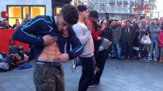 GANGNAM STYLE I LEICESTER SQUARE LONDON I STREET DANCING 2016 [upl. by Ahseila]