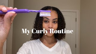 My 3C Curly Hair Routine  for the lazy hair gyalsss [upl. by Denten]