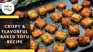 Crispy Baked Tofu Recipe [upl. by Uhej]