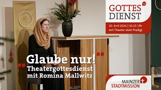 Theater Gottesdienst  Romina Mallwitz  Gottesdienst vom 30062024 [upl. by Araes]