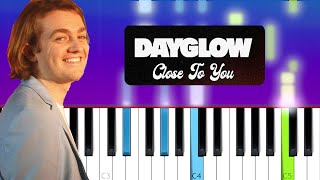 Dayglow  Close to You Piano tutorial [upl. by Siravaj]