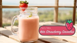 Keto LCHFStrawberry Smoothie Malayalam ketoLCHF സ്ട്രാബെറി സ്മൂത്തി എങ്ങനെ തയ്യാറാക്കാം [upl. by Mauro608]