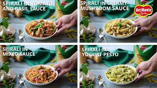 Spirali made easy in 4 interesting ways  Del Monte Pasta [upl. by Ahens]