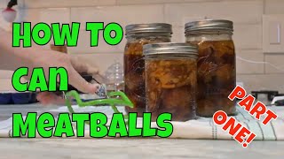 Canning Meatballs  Meals in a jar homesteading [upl. by Adah822]