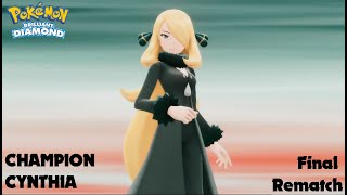 Pokémon BDSP Champion Cynthia  Final Rematch [upl. by Eneleoj]