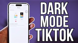 How to turn on dark mode on TikTok Easy tutorial [upl. by Trudie]