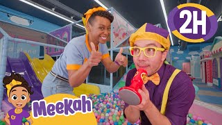 Blippi amp Meekahs Opposite Day Extravaganza  2 HR OF MEEKAH  Educational Videos for Kids [upl. by Eelidnarb]