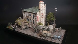 A 135 Diorama Full build with realistic scenery  Fall back from Falaise  Finished Diorama [upl. by Noni924]