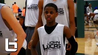 8th grader Chase Adams flashes Pure Point Guard skills at John Lucas Combine [upl. by Arraeit]