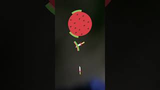 Watermelon knife thrower stickman [upl. by Kinna]