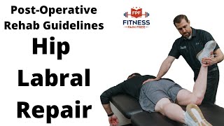 Hip Labral Repair Physical Therapy Guidelines  FAI Surgery Rehabilitation  CAM Reduction FPF E45 [upl. by Nortna]