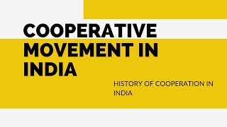 History of Cooperative movement in India  Malayalam [upl. by Oliy841]