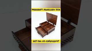 MeeCraft Jewellery Box with Sliding Lock  Wooden Organizer Boxes shorts jewellerybox meecraft [upl. by Durand173]