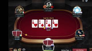 10kNL Barak Wisbrod Vs Davyjones922 Vs Huang Wenjie Vs Marius Gierse Vs Pintoto  High Stakes Poker [upl. by Uase102]