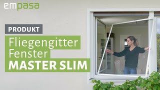 Fliegengitter Fenster MASTER SLIM – langfristiger Schutz vor Insekten  insektenstopnet [upl. by Welcome694]