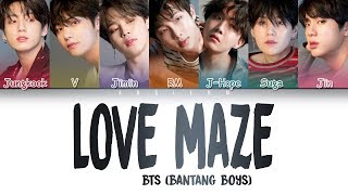 BTS 방탄소년단  Love Maze Color Coded LyricsHanRomEng [upl. by Cherie953]