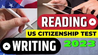 2023 Official Reading and Writing Tests US Citizenship USCIS Sentences Test Become a US Citizen [upl. by Neil454]