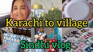 Karachi to my village 🏕gifts distributed 😇sindhi vlog 💕 [upl. by Atoel277]