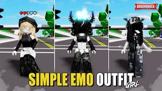 OUTFIT SIMPLE EMO For Girl Di Brookhaven IDCODES  Roblox Part 2 [upl. by Antone943]