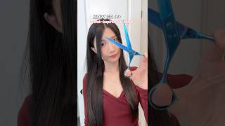 Cut your own sidebangs at homeeasytips hairstyles koreanhairstyles [upl. by Cohligan841]