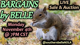 Sale Auction  BARGAINS BY BELLE  Come shop chat amp bid from the comfort of home [upl. by Anert]