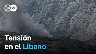 Israel bombardeó un bastión de Hezbolá [upl. by Euqinamod18]