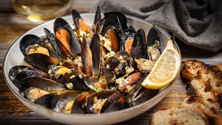 Mejillones al Vino Blanco  Almejas a la Marinara con Tocino dos deliciosas recetas [upl. by Reuven214]