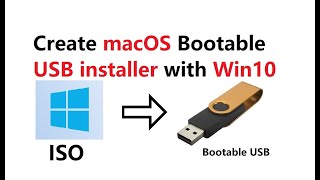 How To Create macOS Catalina Bootable USB on Windows Easy Steps [upl. by Lacym764]