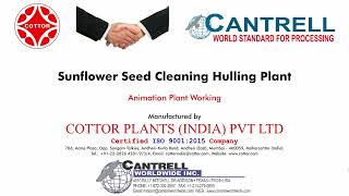 Sunflower Seed Cleaning with Dehulling Plant Animation [upl. by Hollingsworth15]