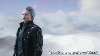 Devil May Cry 5  Vergil vs Cavaliere Angelo Boss Fight  No Hit [upl. by Ativ]