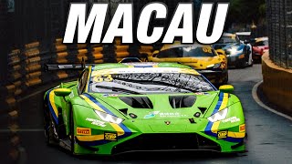 MACAU Onboard Lap with Edoardo Mortara in a Lamborghini Huracan GT3 [upl. by Litman967]