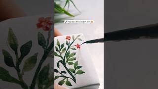 Paint on matchbox🎨😄🖌️ art painting drawing watercolor flowers meghbalika shorts [upl. by Alvinia]