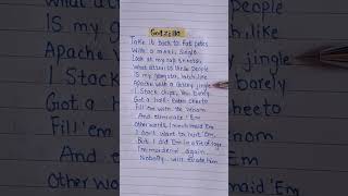 Eminem  Godzilla ft Juice WRLD  handwritten lyrics  eminem rap hiphop rapper shorts [upl. by Michaella]