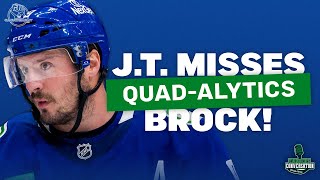 Nobody misses Brock Boeser more than JT Miller [upl. by Merriman438]