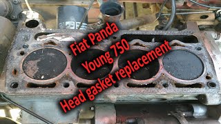 Classic Panda 750 Head gasket replacement Pt1 [upl. by Icyak796]