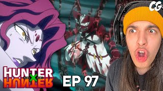 FEITAN VS ZAZAN  ELE INVOCOU O SOL  React Hunter X Hunter EP 97 [upl. by Gabrielli503]