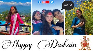 Happy Dashain ❤️हाम्रो दशैं यस्तो भयो   Dashain Vlog Samiksha amp Sanchita  Vlog11 [upl. by Crespo]