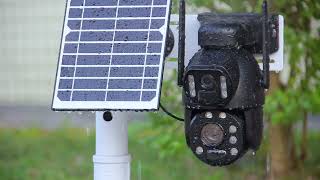 Dual Lens Dual View 20x Zoom Solar Camera [upl. by Akiehsal342]