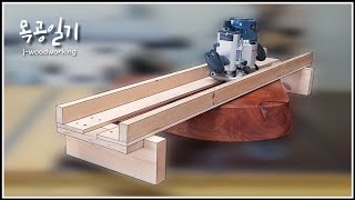 making a simple amp easy Router Planing Jig woodworking [upl. by God]