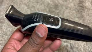 Philips Norelco Multigroom 3100 with 5 attachments and skin friendly blades Review [upl. by Annaehs186]