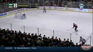 Mikko Koivu great shootout goal vs Bruins [upl. by Ysirhc234]