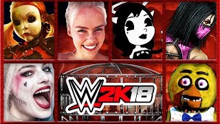 Elimination Chamber  Thea vs Harley Quinn vs Alice Angel vs Mileena vs Chica  WWE 2K18 S9E10 [upl. by Maupin]