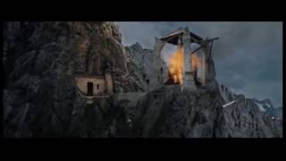 Lord of the Rings  Les feux dalarmes dAman Din Clip VF [upl. by Anelehs]