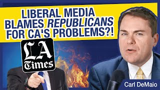 Liberal Media Blames Republicans for CAs Problems [upl. by Sirod271]