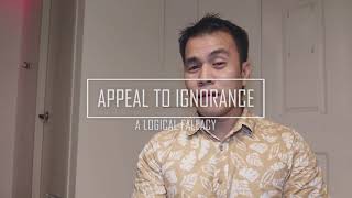 Appeal to Ignorance  Argumentum ad Ignorantiam In Filipino [upl. by Koser]