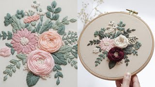 Bouquet embroidery tutorial [upl. by Somar995]