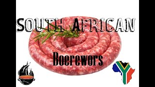 How to make South African Boerewors [upl. by Armil690]