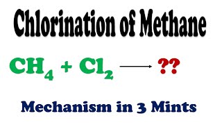 CH4 and Cl2 Mechanism  Chlorination of Methane Organic chemistry [upl. by Gavan596]