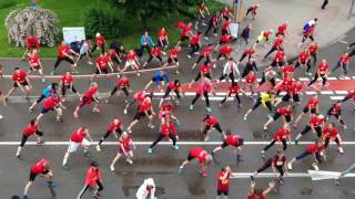 quotLauf gehtsquot Warmup vor dem Heidenheimer Stadtlauf [upl. by Hasina484]