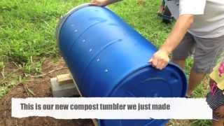 How To Make A Compost Tumbler [upl. by Peltier61]